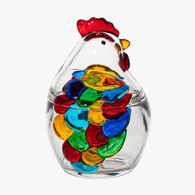 🐔Little Rooster Glass Animal Ornament