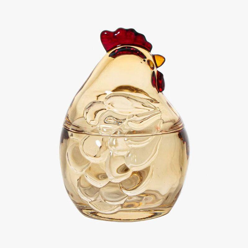 🐔Little Rooster Glass Animal Ornament