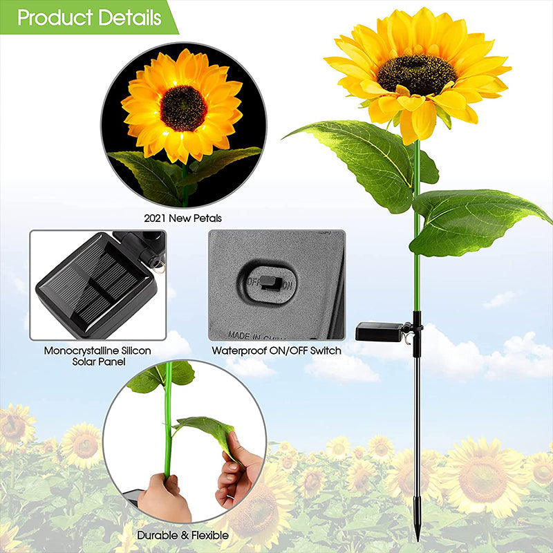 🌻 Light up your summer with sunflower lanterns! ✨ Solar-powered garden lanterns with LED lights – 50% off now!