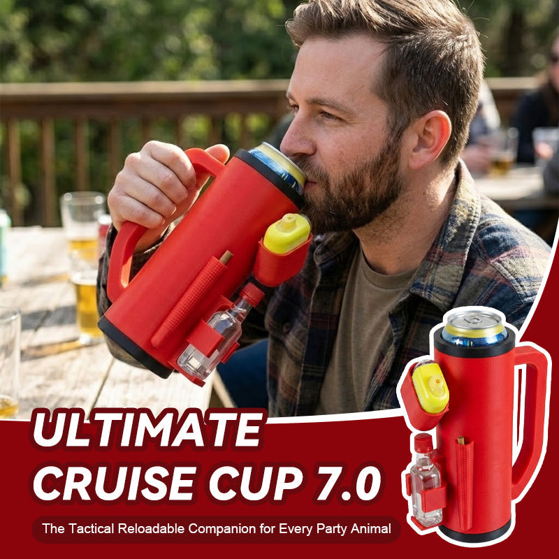🔥Ultimate Cruise Cup 7.0🍺 🚢 — The Tactical Reloadable Companion for Every Party Animal