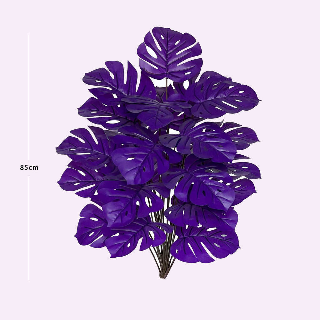 💜Artificial Purple Monstera Plant