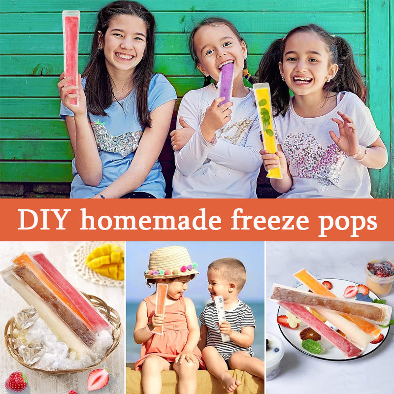 🍧 DIY Freeze Pops Bags – Disposable Ice Pop Maker