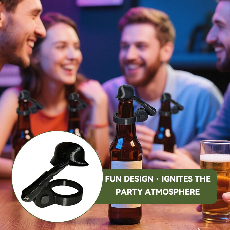 🍻 Soldier Salute Beer Bottle Helmet 🎖️