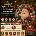 🎄 Premium Christmas Pearl Diamond Art Ornament Kit | DIY Holiday Hanging Decor