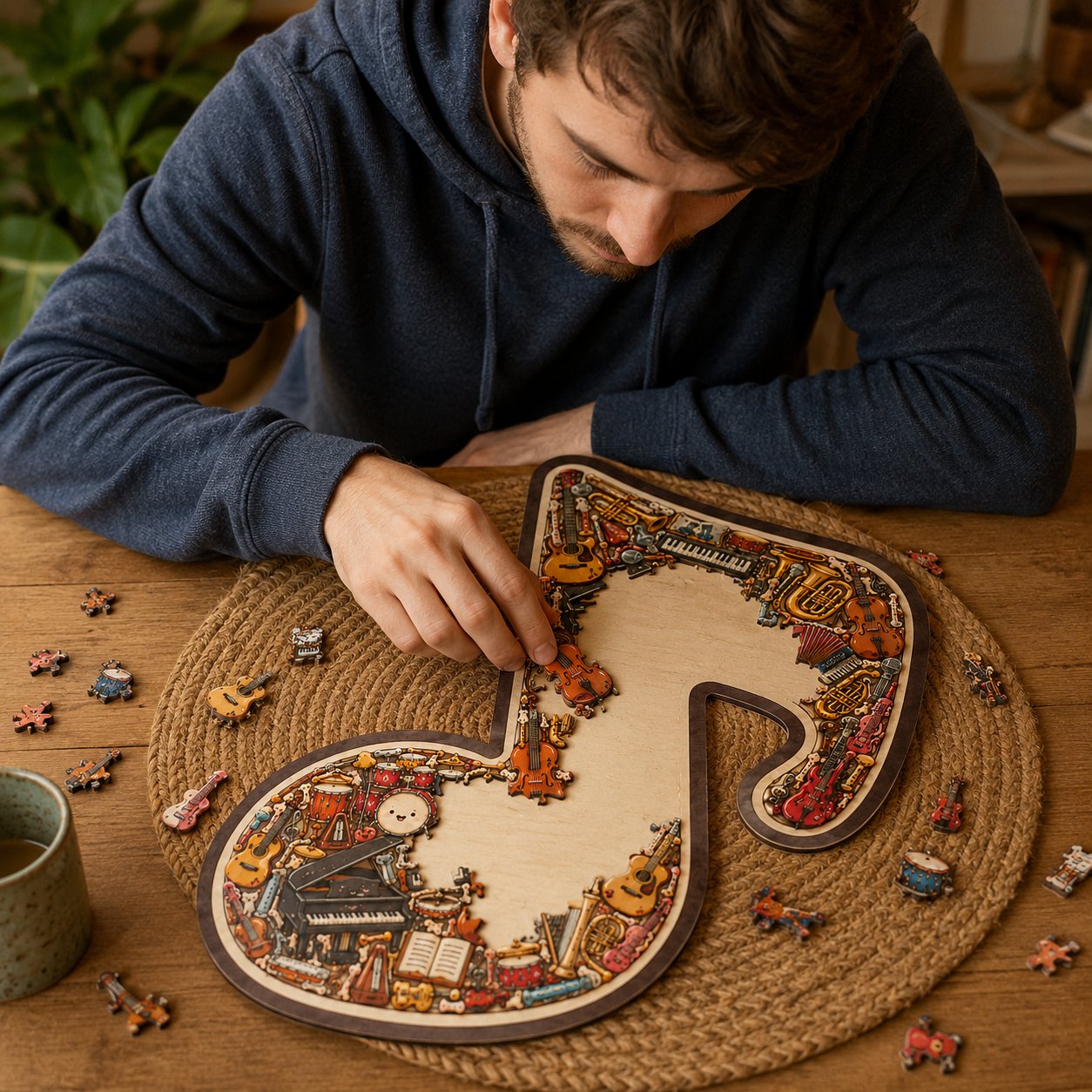 🎶Musical Note Instrument Jigsaw Puzzle Ornament