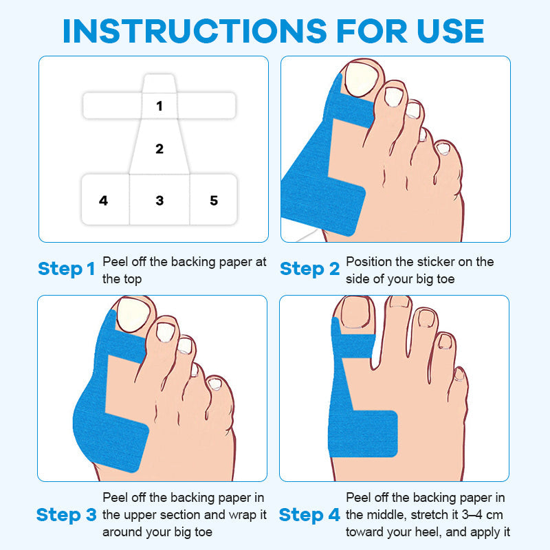 📢📢LAST DAY SALE 50% OFF🦶Pre-cut Bunion Corrector Kinesiology Tape