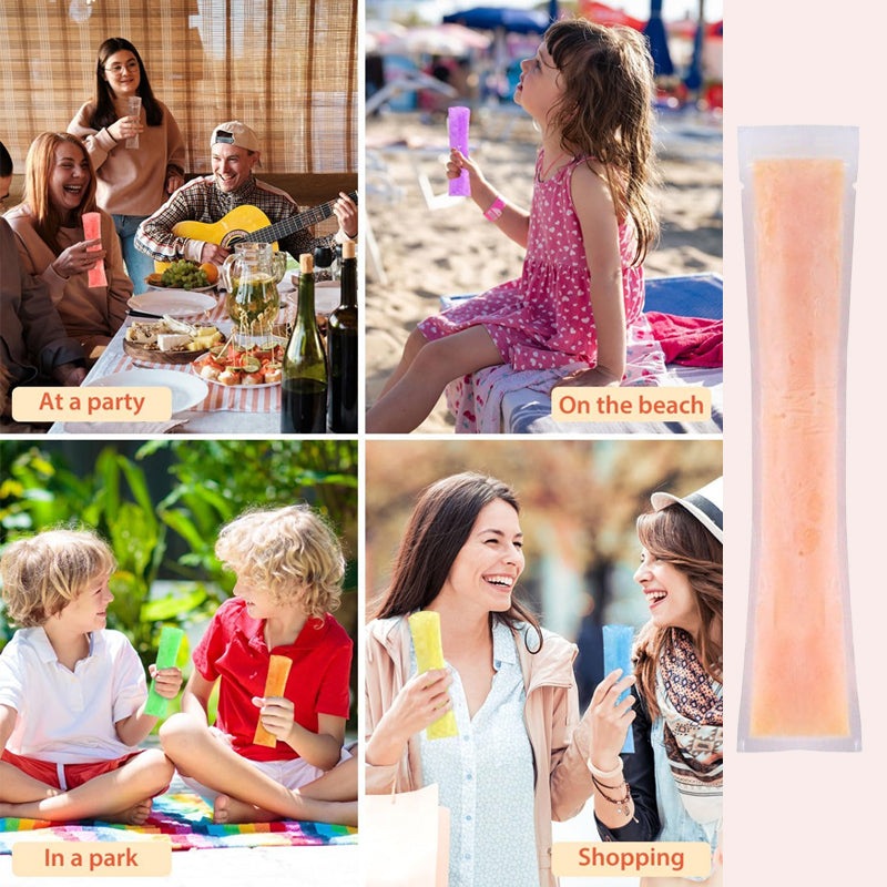🍧 DIY Freeze Pops Bags – Disposable Ice Pop Maker