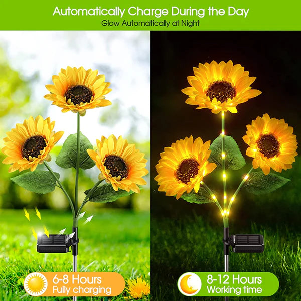 🌻 Light up your summer with sunflower lanterns! ✨ Solar-powered garden lanterns with LED lights – 50% off now!